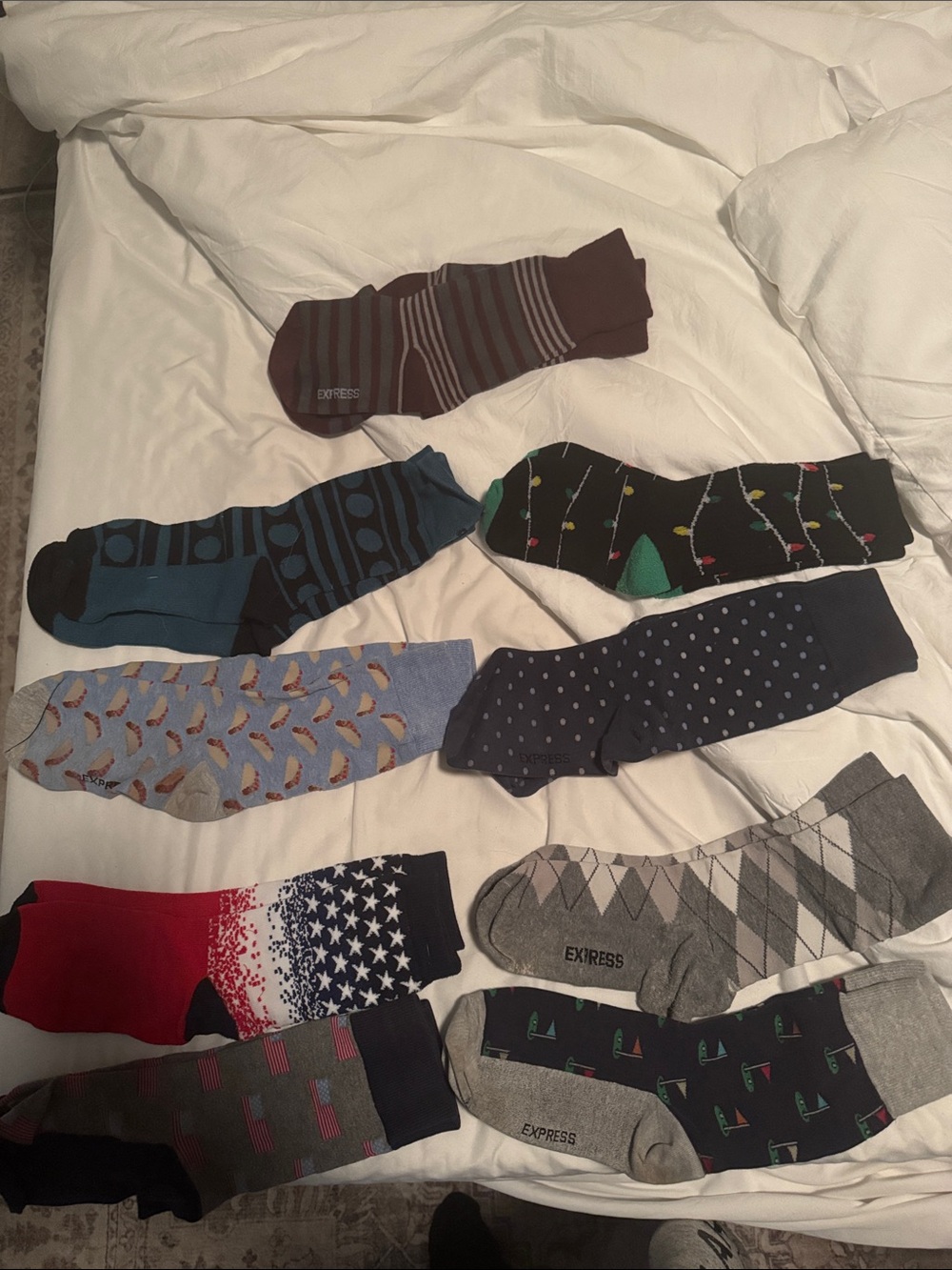 Men's Mixed Pattern Dress Socks